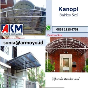 Kanopi Stainless Elegan untuk Teras Rumah