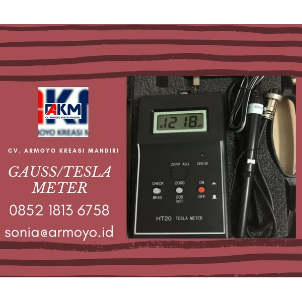 Alat pengukur medan magnet portabel Gauss Meter