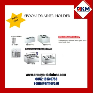 spoon drainer stainless elegan minimalis Tempat Sendok dan Garpu