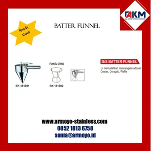 Corong adonan stainless steel Mesin Pemipih Adonan