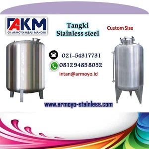 Tangki stainless steel untuk minyak & kimia Tangki Stainless