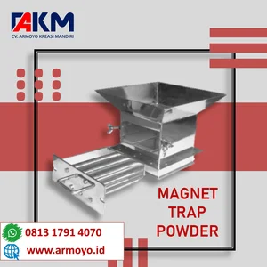 Pemisah Logam dari Powder Magnet Trap Industri Detektor Logam