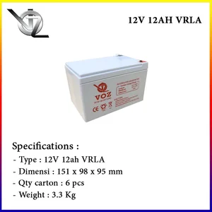 Baterai Kering Voz 12V 12 Ah