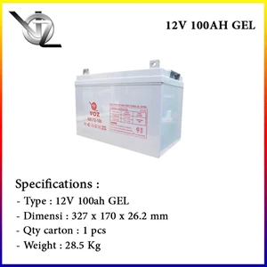 Dry Battery Voz 12V 100 Ah Gel