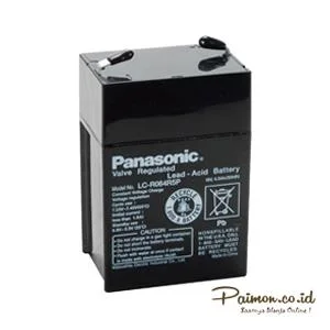 Panasonic 6V 4Ah Baterai aki kering Emergency lamp