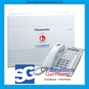 Paket A PABX Panasonic KX-TES824 3 Line 8 Extension + Telephone Panasonic KX-T7730