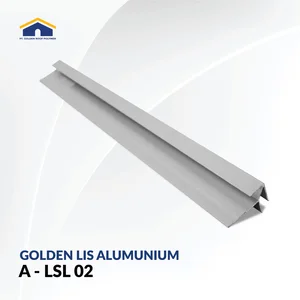 Golden Lis Alumunium A-LSL 03  Lis Siku Luar Lis Partisi PVC Lis Wallboard Lis Alumunium