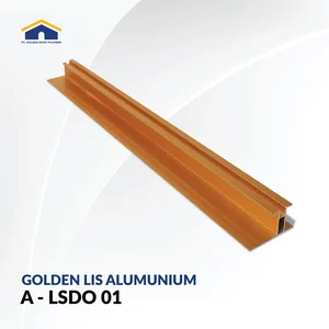 Golden Lis Alumunium A-LSDO – Lis Sambung Double Partisi PVC Wallboard PVC