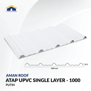 AMAN ROOF – Atap UPVC Single Layer 1000 Putih