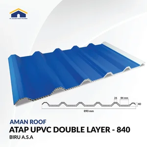 AMAN ROOF – Atap UPVC Double Layer 840 Biru A.S.A