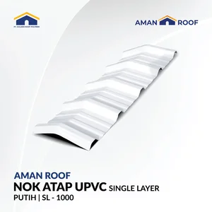 Nok Atap UPVC Aman Roof Single Layer – Sudut 30° Nok SL - 1000