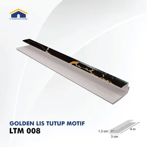Lis Plafon PVC Golden Lis Tutup Seri LTM 008