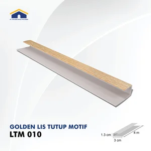 Lis Plafon PVC Golden Lis Tutup Seri LTM 010