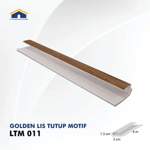 Lis Plafon PVC Golden Lis Tutup Seri LTM 011