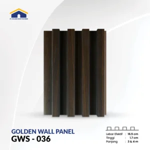 Panel Dinding 3D Golden Wallpanel GWS 036