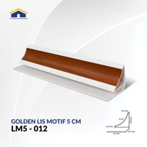 Lis Plafon PVC Golden Lis Motif Plafon PVC Seri LM 05CM 012