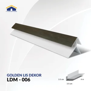 Golden Lis Plafon PVC Lis Dekor Motif LDM 006