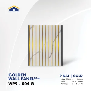 Panel Dinding Golden Wallpanel 30 cm 9 Nat Sekat Ganda WP9 004 G