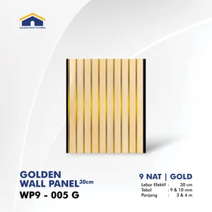 Panel Dinding Golden Wallpanel 30 cm 9 Nat Sekat Ganda WP9 005 G