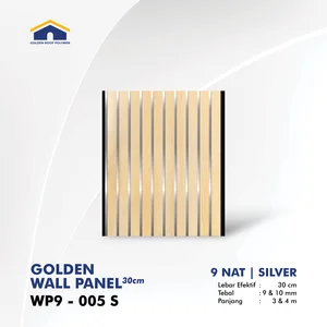Panel Dinding Golden Wallpanel 30 cm 9 Nat Sekat Ganda WP9 005 S