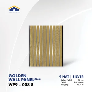 Panel Dinding Golden Wallpanel 30 cm 9 Nat Sekat Ganda WP9 008 S