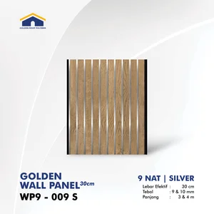 Panel Dinding Golden Wallpanel 30 cm 9 Nat Sekat Ganda WP9 009 S
