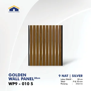 Panel Dinding Golden Wallpanel 30 cm 9 Nat Sekat Ganda WP9 010 S
