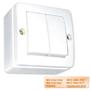 Broco Saklar Double Neu Ray 16221