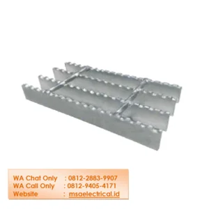 Besi baja plat grating serrated bar