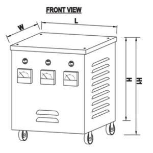 Trafo Isolasi Kering Step Up Hexta 125 KVA