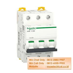 MCB Schneider 3P 20A 25kA iC60L A9F94320