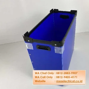 Wadah penyimpanan barang kotak karton plastik berongga Impraboard PP Board