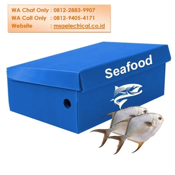 Box impraboard PP Board untuk wadah pengiriman seafood