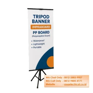 Tripod Banner PP Board Impraboard Custom