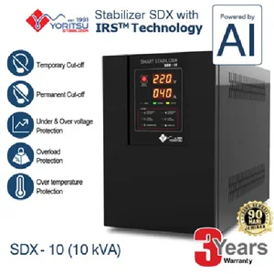Stabilizer Listrik 10 kVA Yoritsu Smart Digital SDX Single Phase