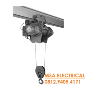 Hitachi V series hoist with motorized trolley 10 tons