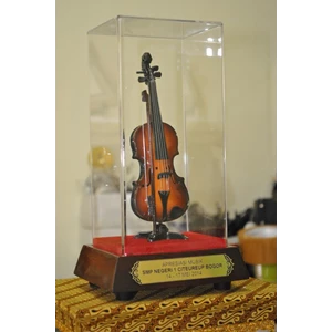 Exclusive Acrylic Lid Miniature Violin Souvenir