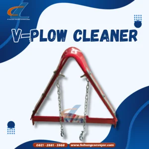 Polyurethane Belt Conveyor / V-PLOW CLEANER / SISTEM PEMBERSIH BELT CONVEYOR BAGIAN BAWAH