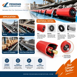 Roller Conveyor / ROLLER CONVEYOR FEIHONG / KOMPONEN HIGH QUALITY UNTUK SISTEM CONVEYOR INDUSTRI