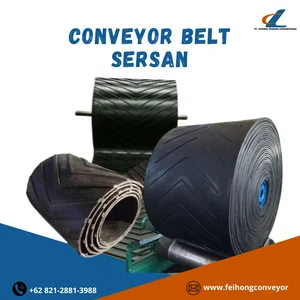 Conveyor Belt Sersan Hitam Rubber Belt Karet (Ukuran B400 B500 B600 B800 B1000)