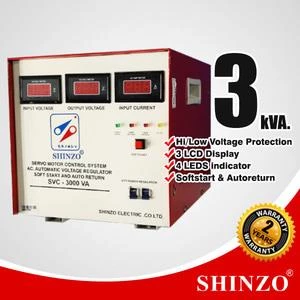 Stabilizer Shinzo Premium ( Input 90V-250V ) Type Svc 3 Kva