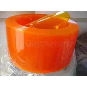 PVC Strip Curtain Orange tebal 3 mm x 20 cm