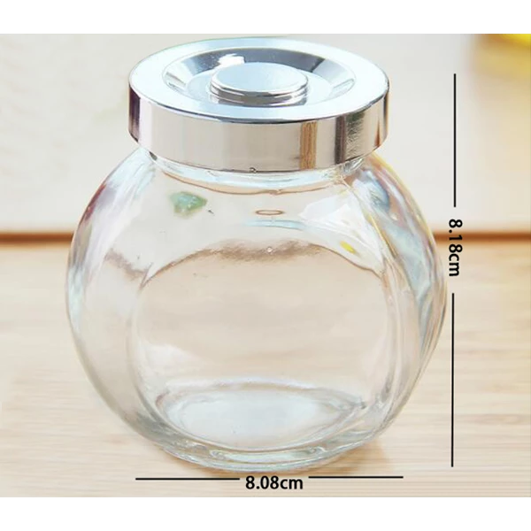 180ml (5oz) Side Seating glass jar with metal or plastic lid