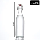 750ml flexible top round glass bottle 1