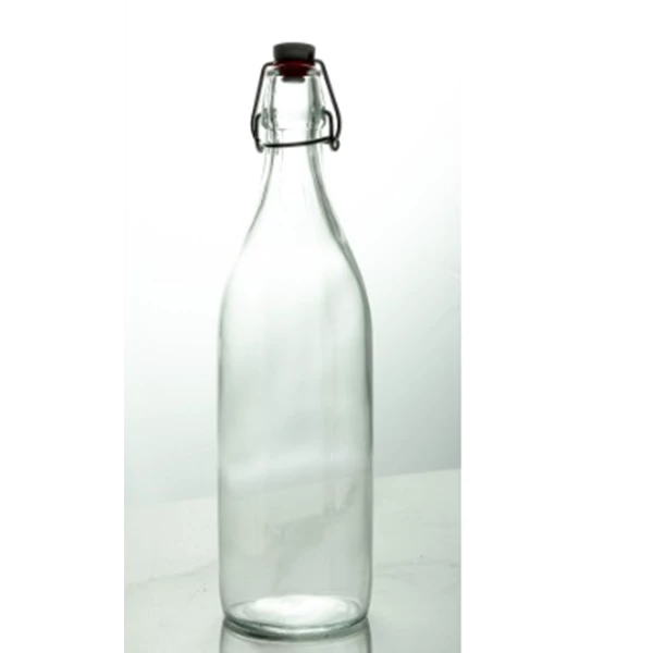 1000ml flexible top round glass bottle