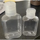 100ml Hand Sanitizer PET Square Bottle with Flip Open Lid 1