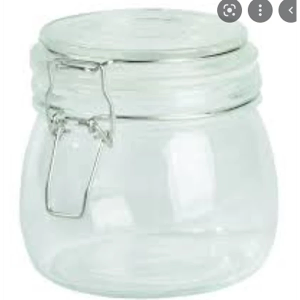 500ml flexible top square glass jar