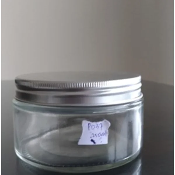 Straight Round Glass Jar 250ML P037