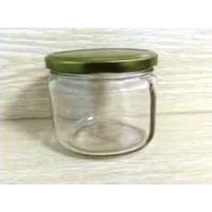 Toples 300 ml Round Glass Jar with metal lid P011