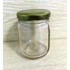 Toples 210 ml Round Glass Jar with metal lid P012 1